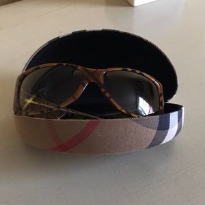 Burberry sunglasses with case. Worn just twice